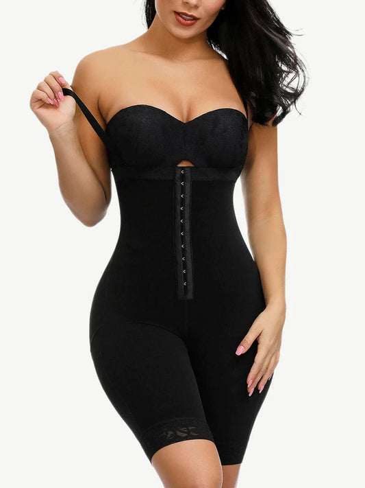 Weight Loss Detachable Straps Full Body Shaper Hook Plus Size